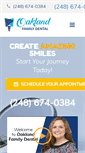 Mobile Screenshot of oaklandfamilydental.com